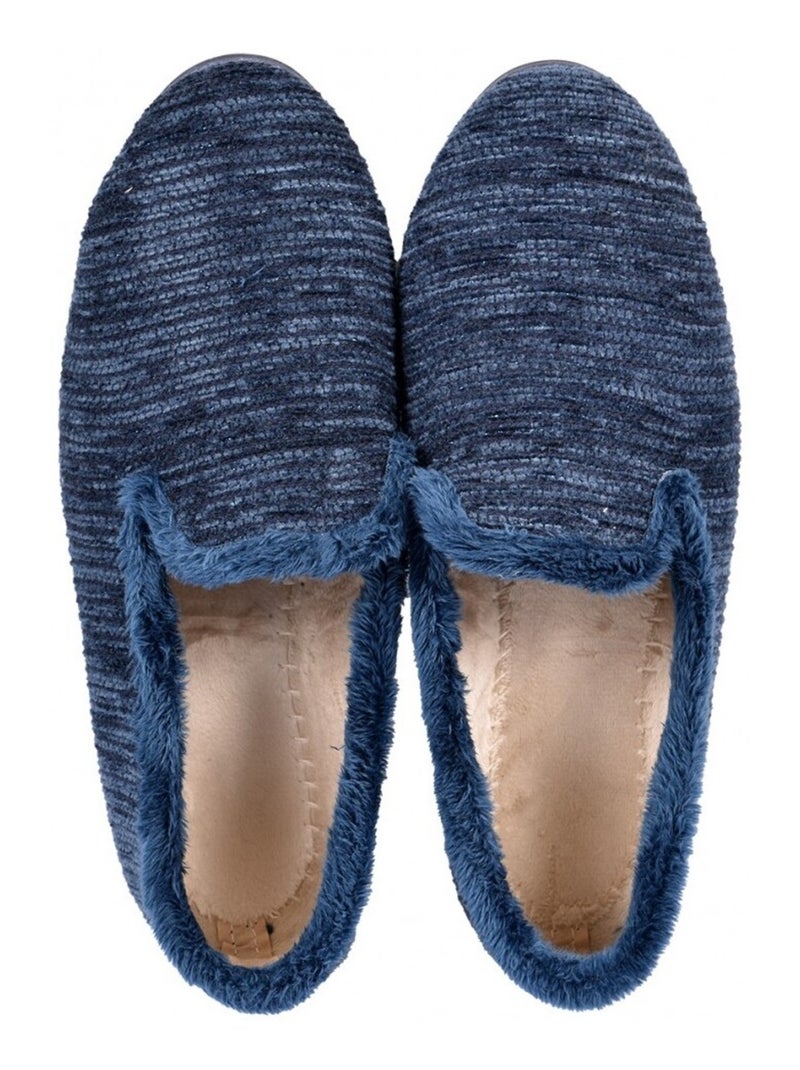 Dames Charentaise PREMIUM FANTAISIE Marineblauw - Kiabi