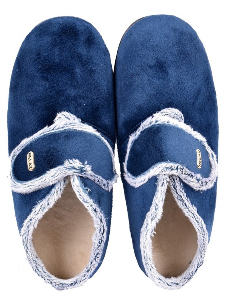 Dames Charentaise PREMIUM SCRATCH Marineblauw - Kiabi