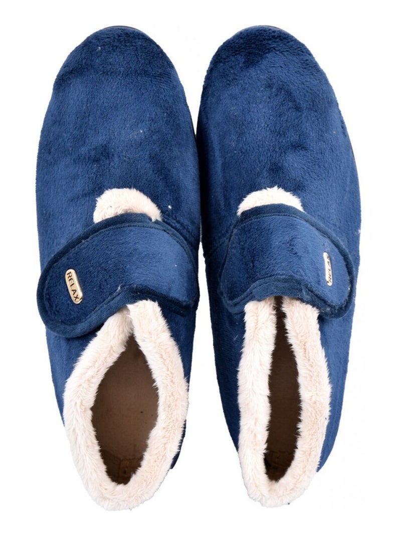 Dames Charentaise PREMIUM SCRATCH Marineblauw - Kiabi