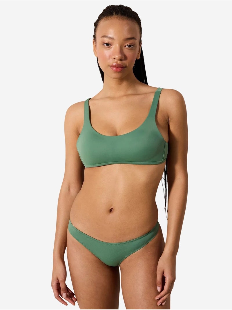 Dames cheeky bikinibroekje penti Groen - Kiabi