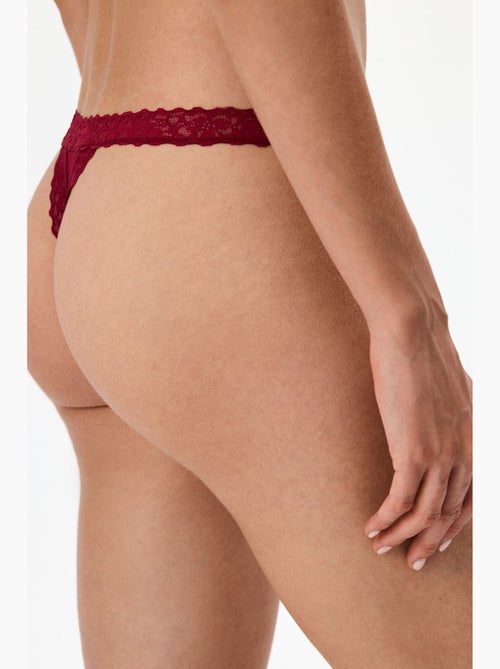 Dames comfortabele katoenen string penti - Kiabi