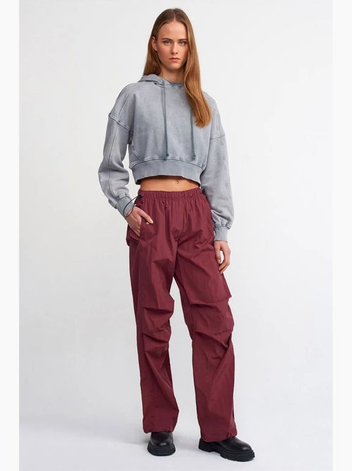 Dames cropped hoodie met oversized pasvorm dilvin - Kiabi