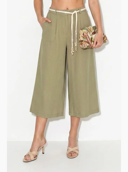 Dames culottebroek met elastische taille lucci - Kiabi