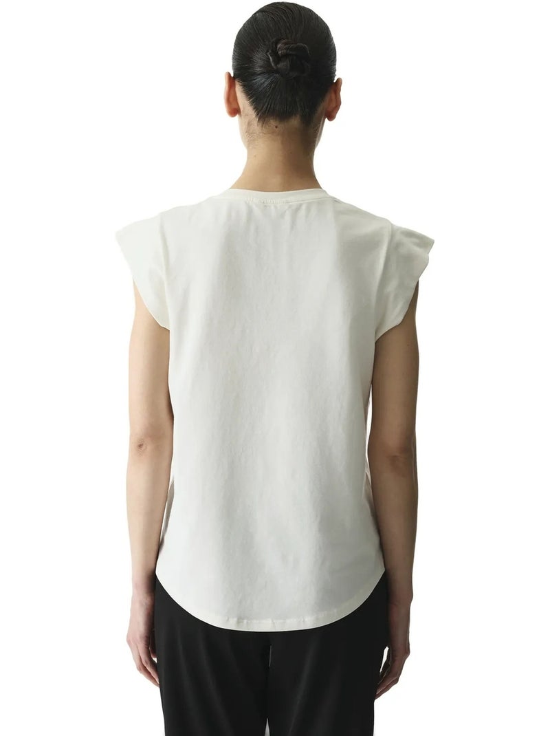 Dames curvy t-shirt penti Gebroken wit - Kiabi