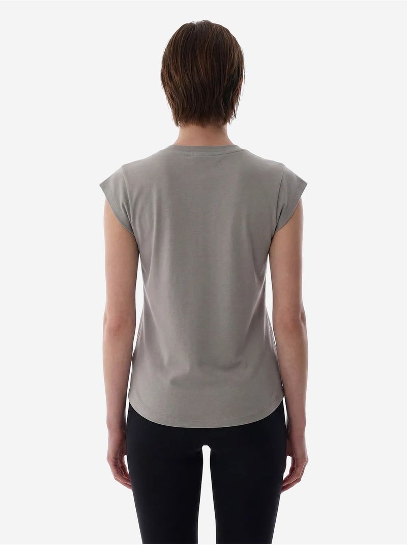 Dames curvy t-shirt penti Grijs - Kiabi