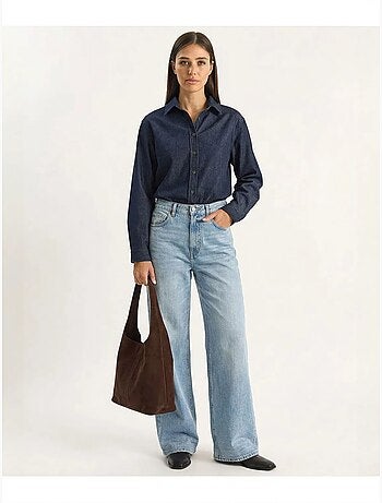 Dames denim overhemd van katoen lucci