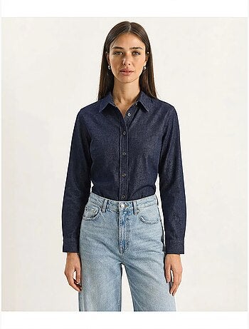 Dames denim overhemd van katoen lucci