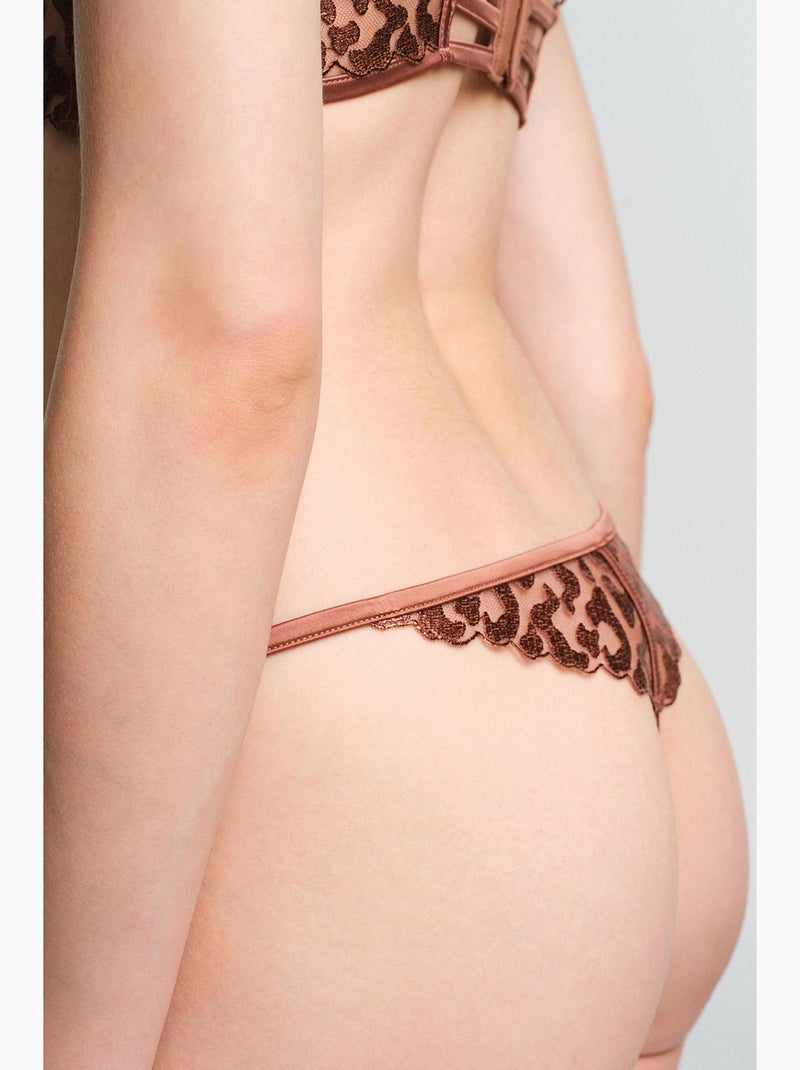 Dames fera string slip penti Bruin - Kiabi