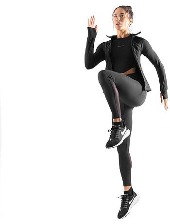 Dames fitness crop top met korte mouwen