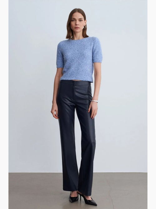 Dames flared broek van imitatieleer dilvin - Kiabi