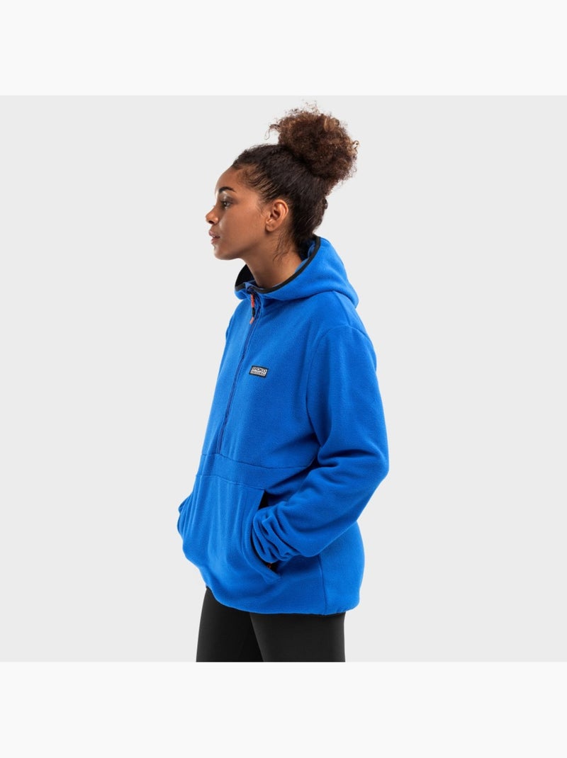 Dames fleece hoodie Blauw - Kiabi