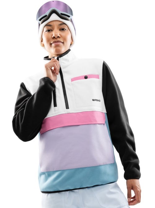Dames fleece trui met halve rits - Kiabi Dames fleece trui met halve rits - Kiabi