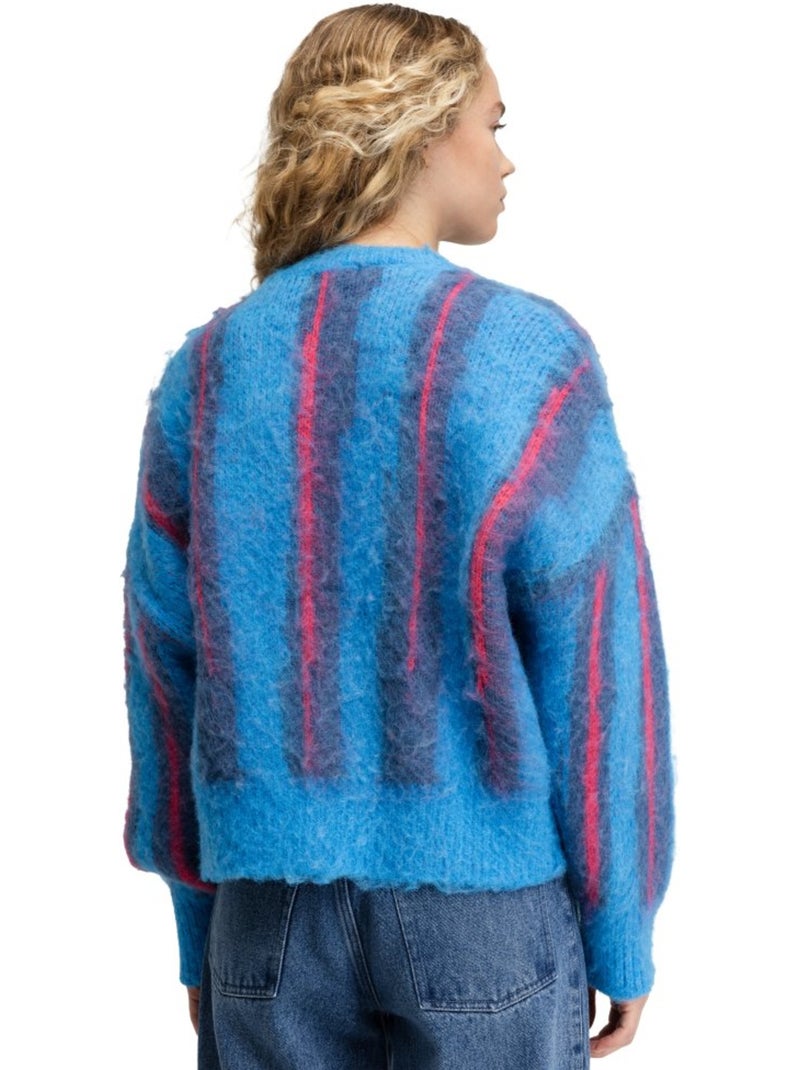 Dames gebreid vest Blauw - Kiabi