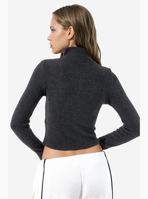 Dames gebreid vest busem - Kiabi