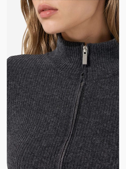 Dames gebreid vest busem - Kiabi