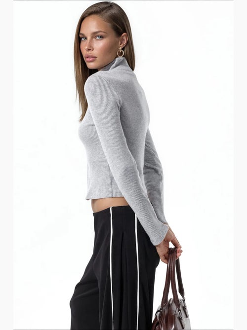 Dames gebreid vest busem - Kiabi