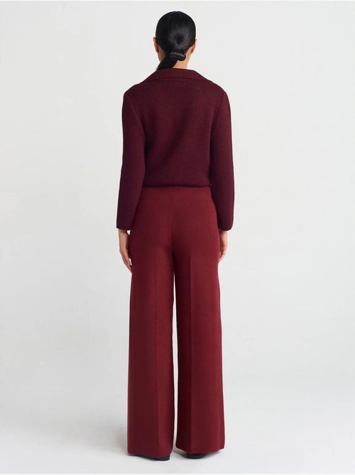 Dames gebreide broek met wijde pijp dilvin - Kiabi Dames gebreide broek met wijde pijp dilvin - Kiabi