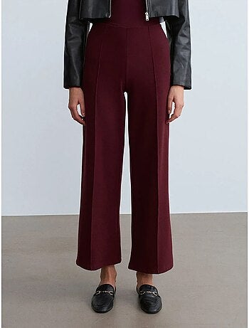 Dames gebreide broek met wijde pijpen dilvin