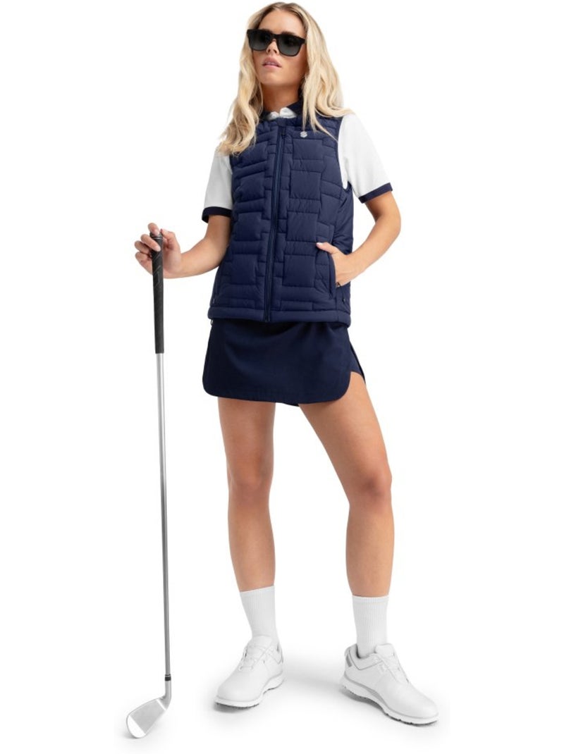Dames geïsoleerd golfvest Marineblauw - Kiabi