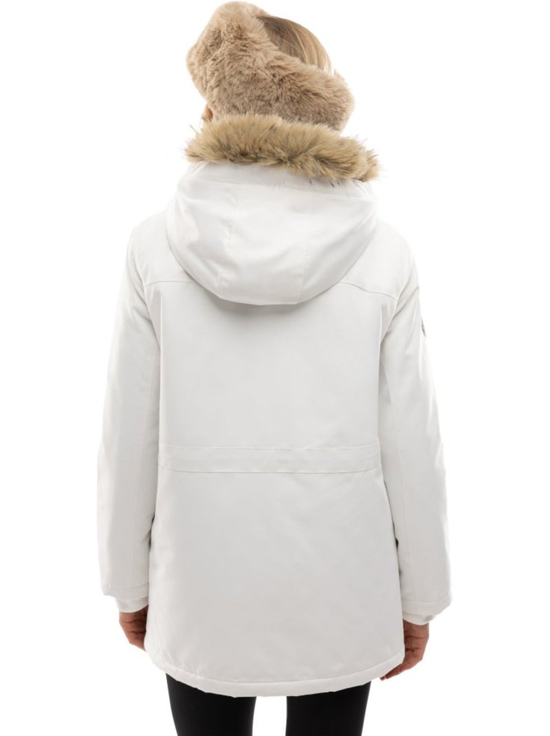 Dames geïsoleerde parka Wit - Kiabi