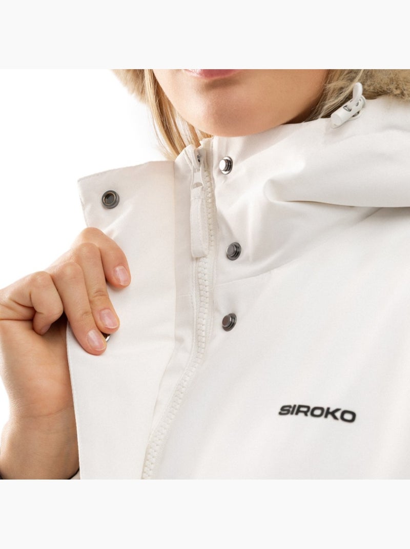 Dames geïsoleerde parka Wit - Kiabi