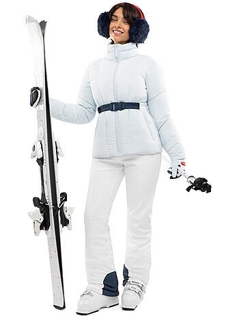 Dames gevoerde retro ski-jas