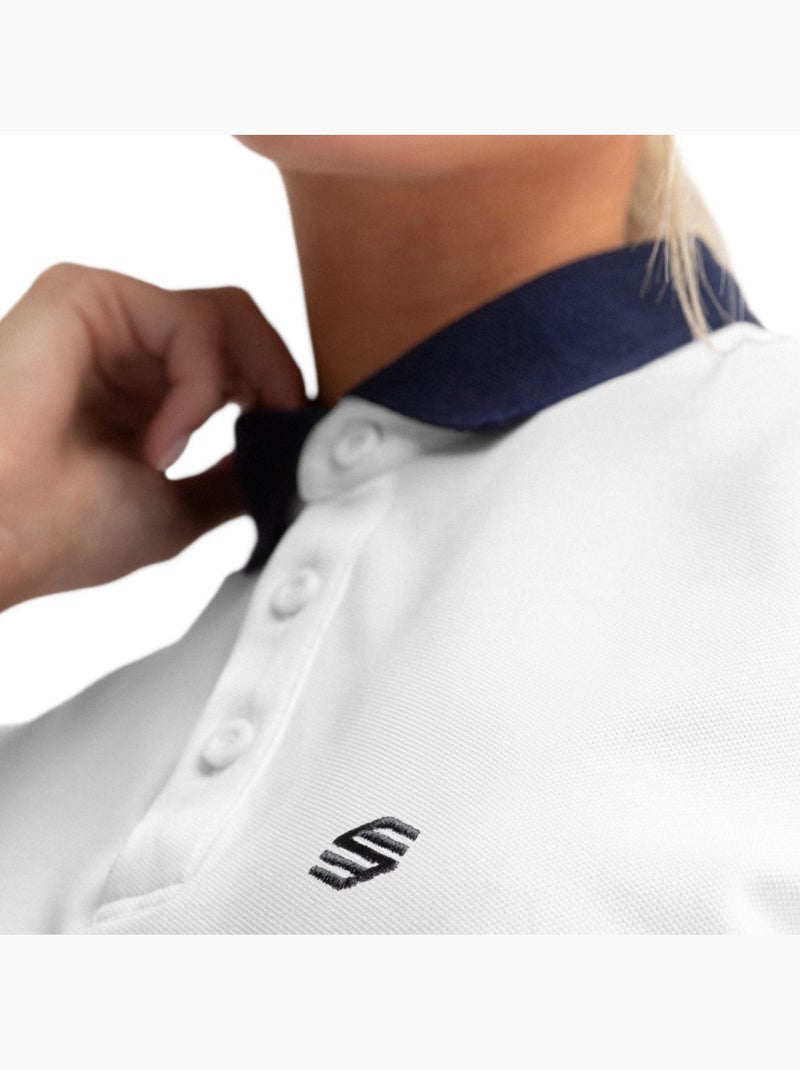 Dames golf piqué poloshirt Wit - Kiabi