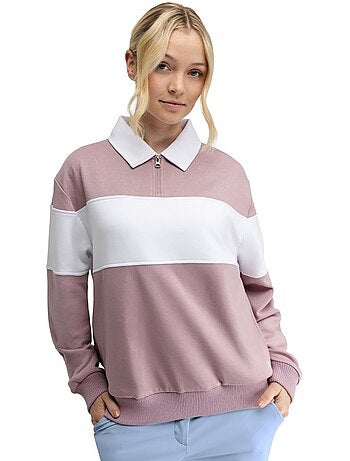 Dames golftrui met polokraag
