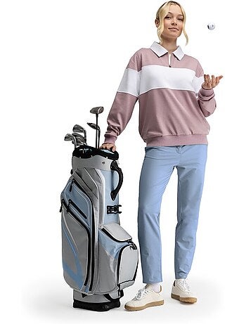 Dames golftrui met polokraag
