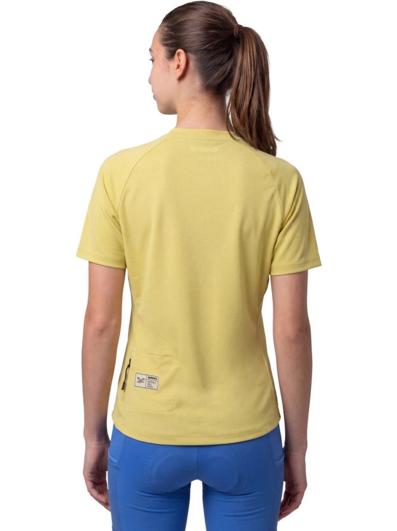 Dames gravel fietsshirt Groen - Kiabi