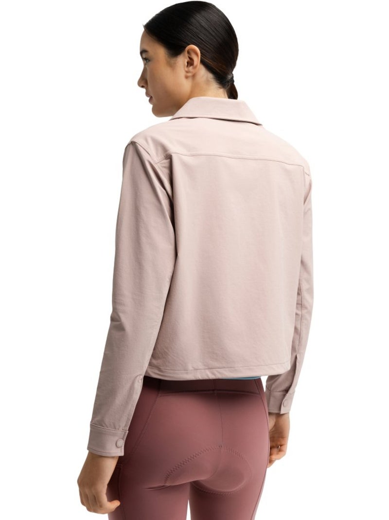 Dames gravel zomer-overshirt Bruin - Kiabi