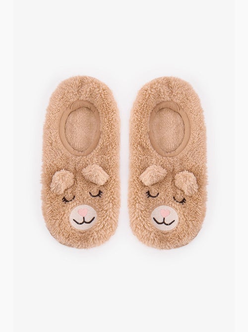 Dames happy bear huissokken penti - Kiabi