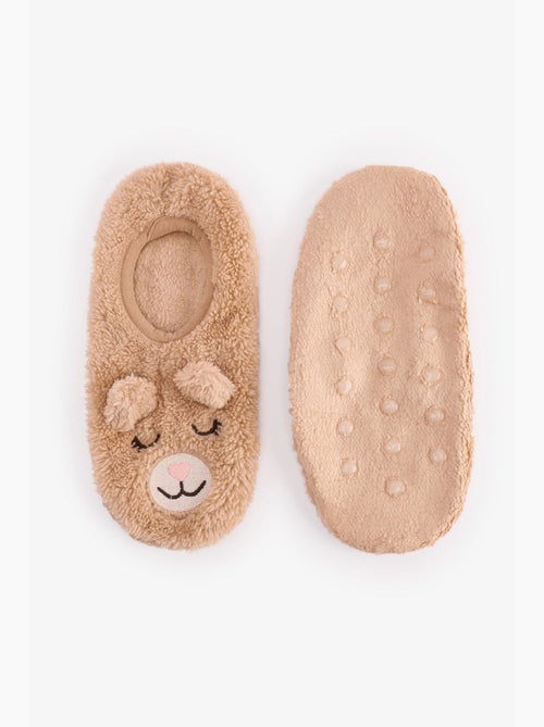Dames happy bear huissokken penti - Kiabi