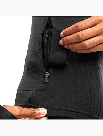 Dames hardloopsweatshirt met halve rits