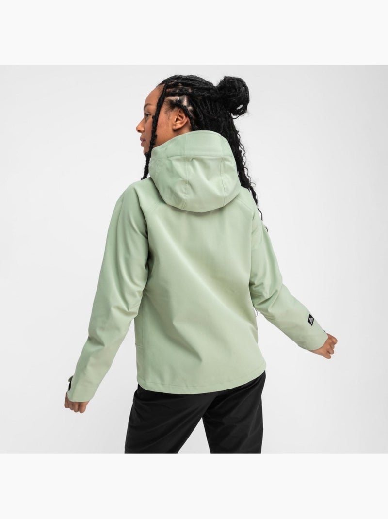 Dames hardshell wandeljas Groen - Kiabi