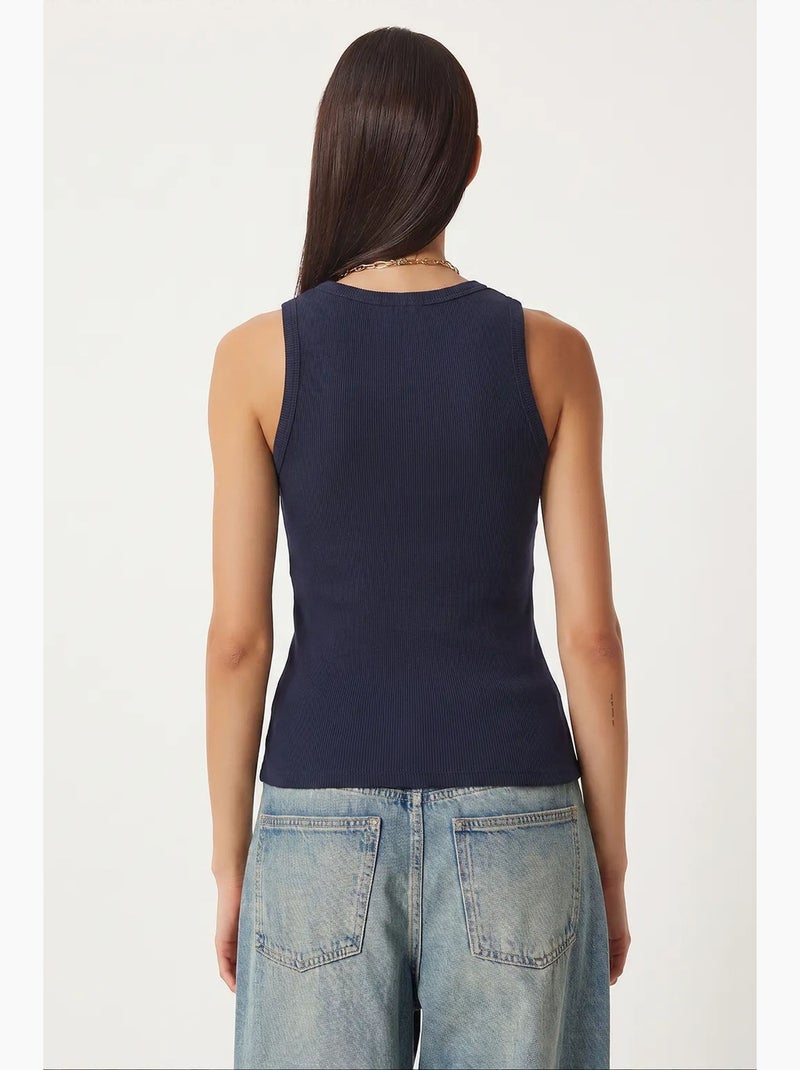 Dames hemdje istanbul Marineblauw - Kiabi
