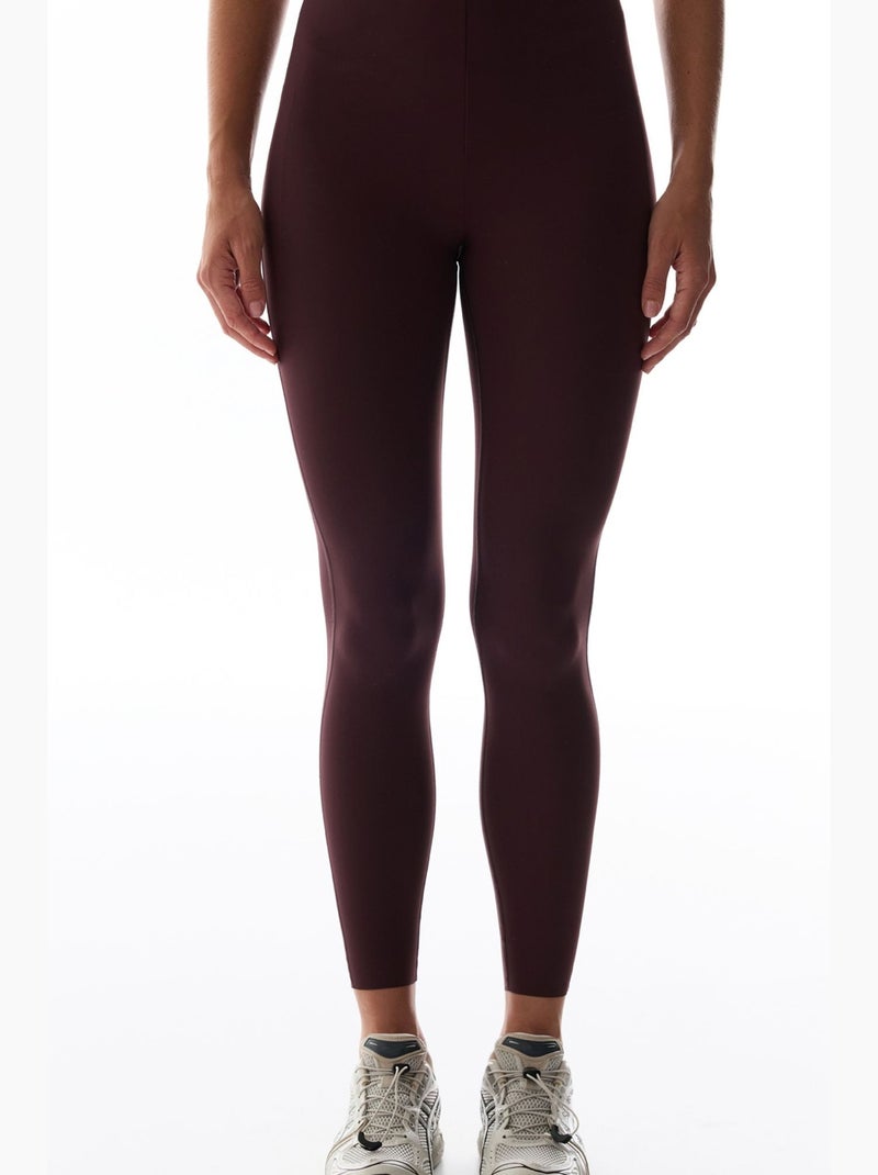 Dames high back lock legging wonder penti Bordeauxrood - Kiabi