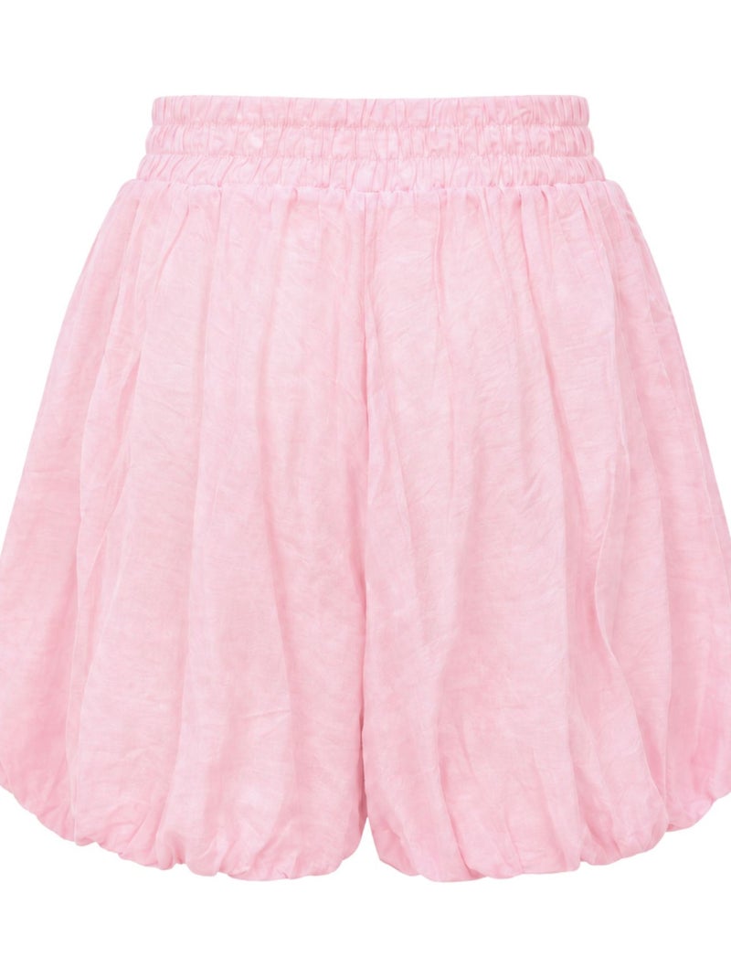Dames high-waist minishorts mixray Lichtroze - Kiabi