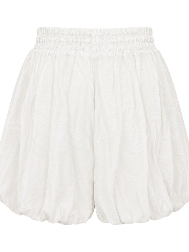 Dames high-waist minishorts mixray Wit - Kiabi