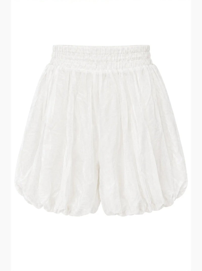 Dames high-waist minishorts mixray Wit - Kiabi