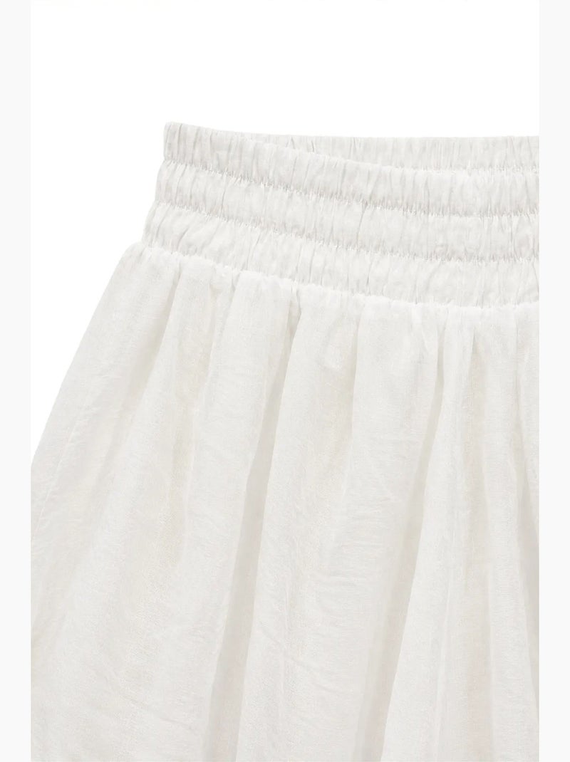 Dames high-waist minishorts mixray Wit - Kiabi