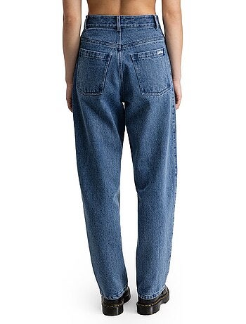 Dames hoog getailleerde barrel jeans