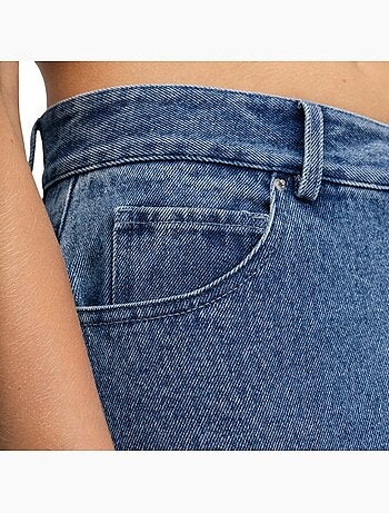 Dames hoog getailleerde barrel jeans