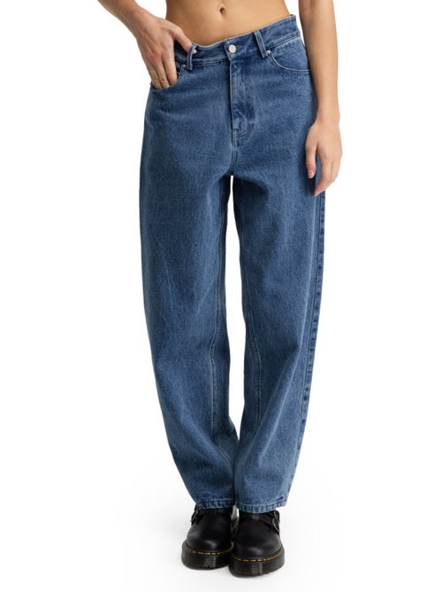 Dames hoog getailleerde barrel jeans - Kiabi