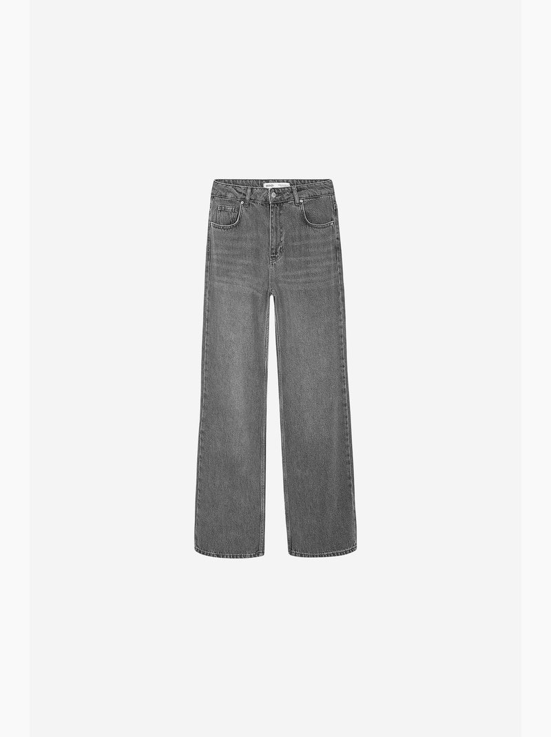 Dames jeans dilvin Grijs Zwart - Kiabi