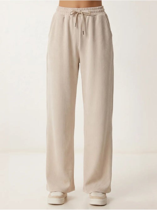 Dames jogger met wijde pijp van modal istanbul - Kiabi Dames jogger met wijde pijp van modal istanbul - Kiabi