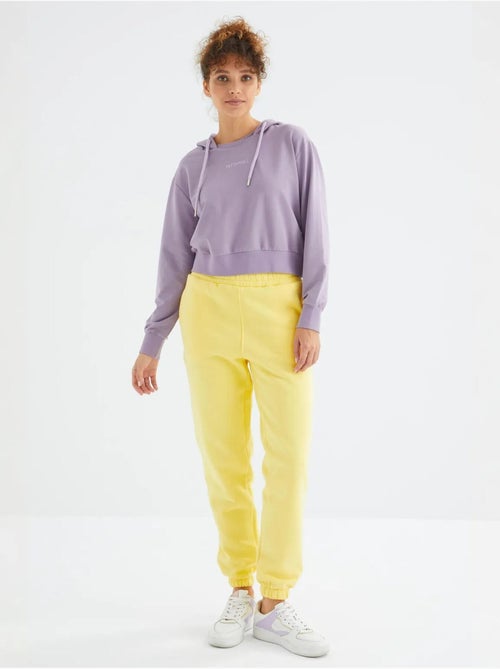 Dames jogger sweatpants met hoge taille tommy - Kiabi