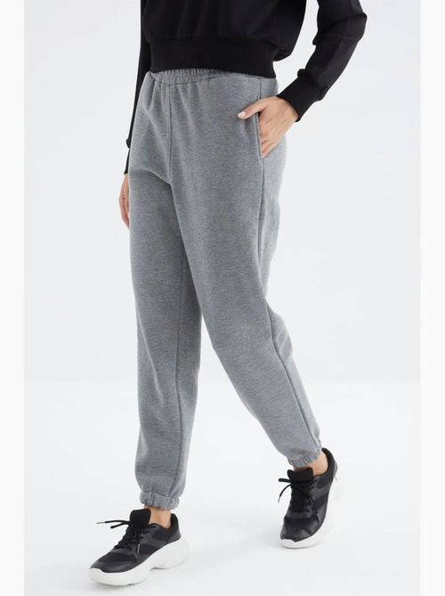 Dames jogger sweatpants met hoge taille tommy - Kiabi