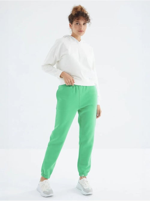 Dames jogger sweatpants met hoge taille tommy - Kiabi