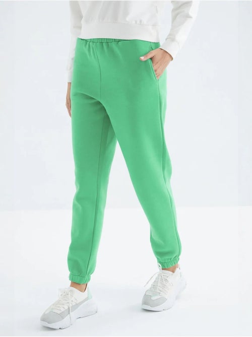 Dames jogger sweatpants met hoge taille tommy - Kiabi